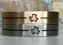 Load image into Gallery viewer, Shamrock Cuff Bracelet
