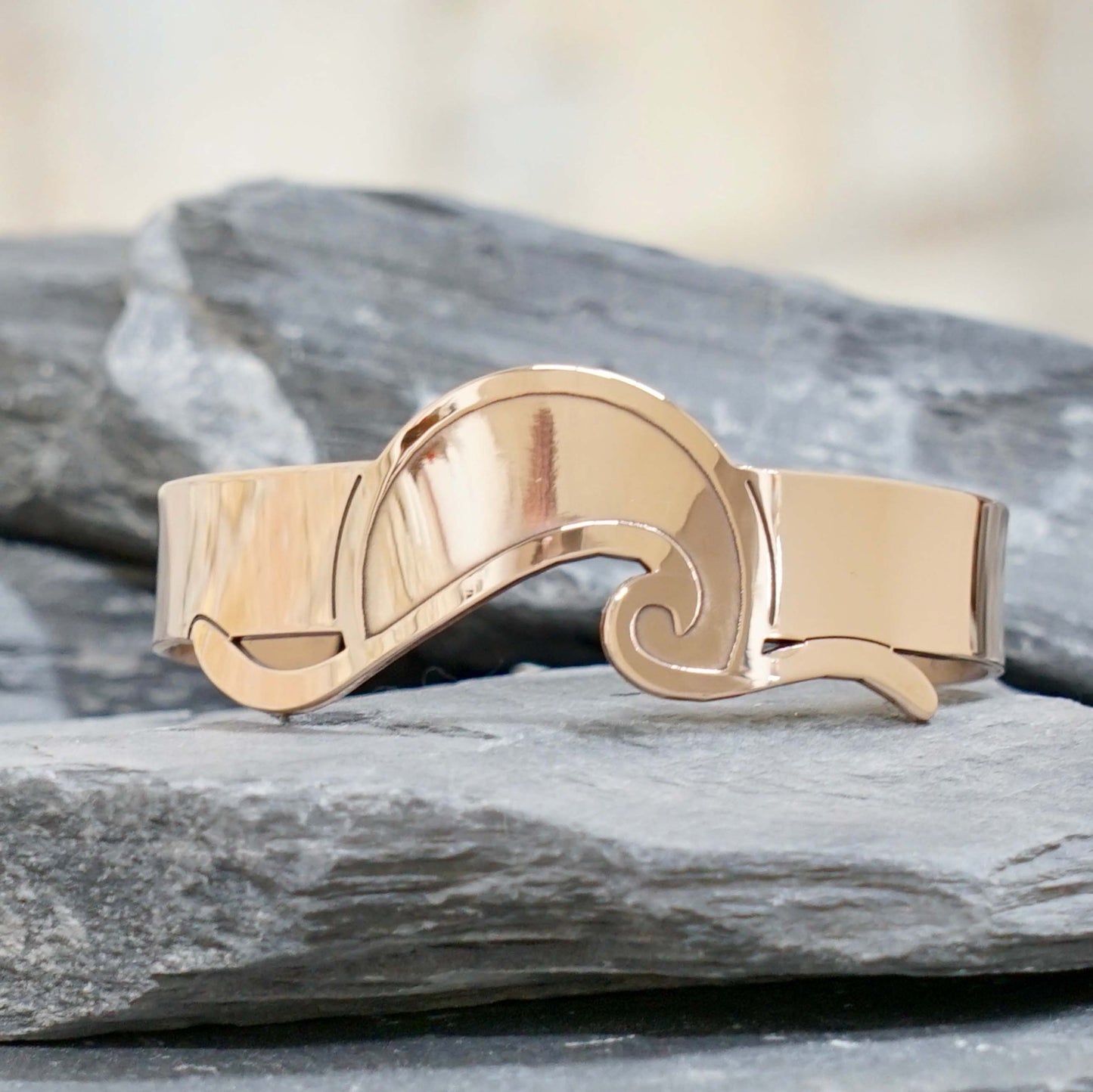 Wave Sunrise Cuff Bracelet